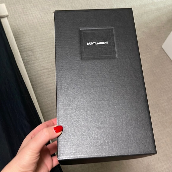 Empty Saint Laurent YSL designer black shoe box did 41 - Picture 1 of 6